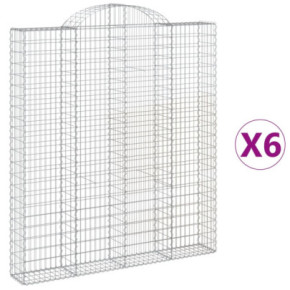 Coșuri Gabion Arcuite Fier Galvanizat - Barieră Decorativă Grădină 2