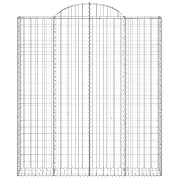 Coșuri Gabion Arcuite Fier Galvanizat - Barieră Decorativă Grădină