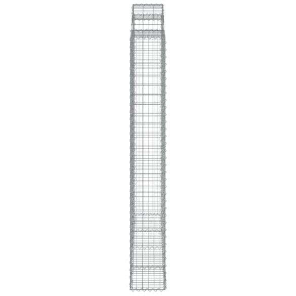 Coșuri Gabion Arcuite Fier Galvanizat - Barieră Decorativă Grădină