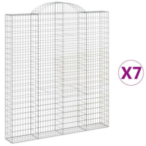 Set Coșuri Gabion Arcuite | Barieră Decorativă Grădină 2