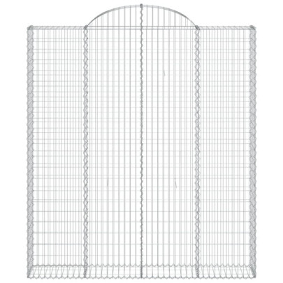 Coșuri Gabion Arcuite pentru Grădină - Fier Galvanizat