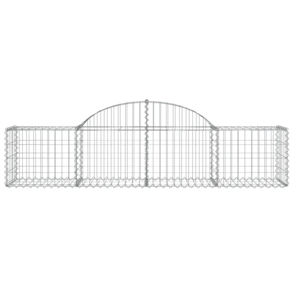 Coșuri Gabion Arcuite Fier Galvanizat - Barieră Decorativă Grădină