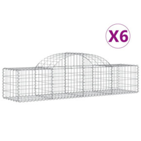 Coșuri Gabion Arcuite 6 buc - Fier Galvanizat | Livrare Gratuită 2