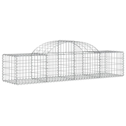 Coșuri Gabion Arcuite 6 buc - Fier Galvanizat | Livrare Gratuită