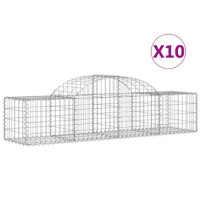 Coșuri Gabion Arcuite 10 buc - Fier Galvanizat | Livrare Gratuită 2