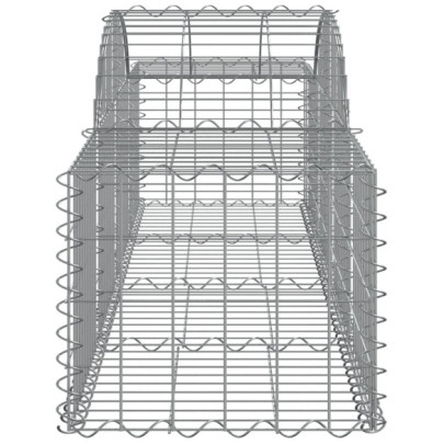 Coșuri Gabion Arcuite 12 buc - Fier Galvanizat | Livrare Gratuită