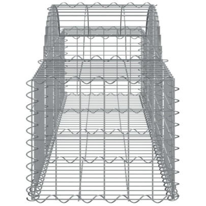 Coșuri Gabion Arcuite 18 buc - Fier Galvanizat | Livrare Gratuită