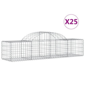 Coșuri Gabion Arcuite 25 buc - Fier Galvanizat | Livrare Gratuită 2