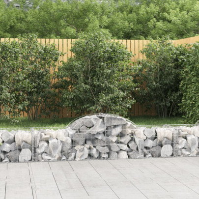 Coșuri Gabion Arcuite 50 buc - Fier Galvanizat | Livrare Gratuită