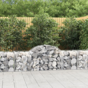 Coșuri Gabion Arcuite Fier Galvanizat | Barieră Decorativă Grădină
