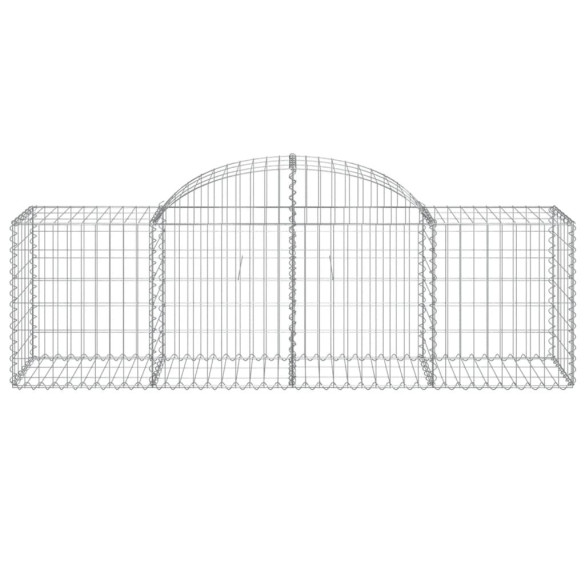 Coșuri Gabion Arcuite Fier Galvanizat | Barieră Decorativă Grădină