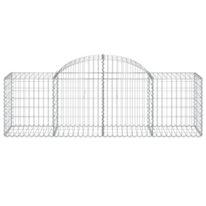 Coșuri Gabion Arcuite Fier Galvanizat | Barieră Decorativă Grădină