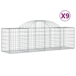 Coșuri Gabion Arcuite 9 buc - Fier Galvanizat | Livrare Gratuită 2