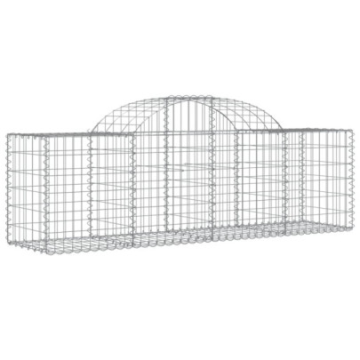 Coșuri Gabion Arcuite 30 buc - Fier Galvanizat | Decor Grădină