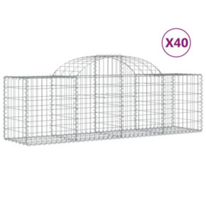 Coșuri Gabion Arcuite 40 buc - Fier Galvanizat - Livrare Gratuită 2