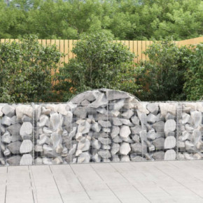 Coșuri Gabion Arcuite 5 buc - Fier Galvanizat | Livrare Gratuită