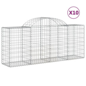 Coșuri Gabion Arcuite 10 buc - Fier Galvanizat | Livrare Gratuită 2