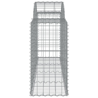 Coșuri Gabion Arcuite Fier Galvanizat - Barieră Decorativă