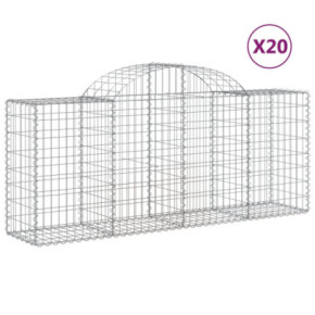 Coșuri Gabion Arcuite 20 buc - Fier Galvanizat | Livrare Gratuită 2
