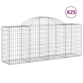 Coșuri Gabion Arcuite 25 buc - Fier Galvanizat | Livrare Gratuită 2