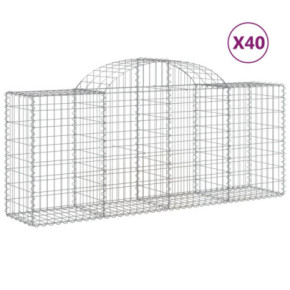 Coșuri Gabion Arcuite 40 buc - Fier Galvanizat | Livrare Gratuită 2