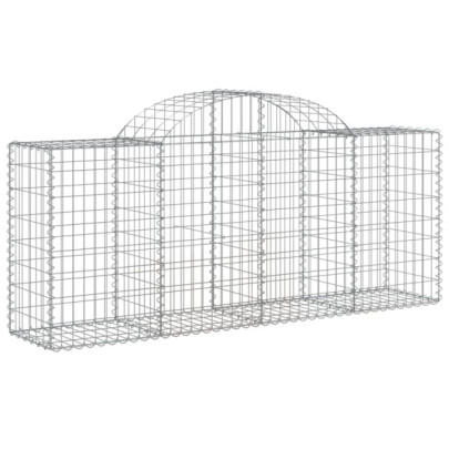 Coșuri Gabion Arcuite 40 buc - Fier Galvanizat | Livrare Gratuită