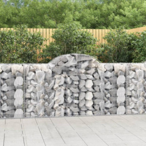 Coșuri Gabion Arcuite Fier Galvanizat - Barieră Decorativă
