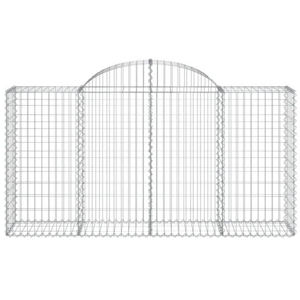 Set Coșuri Gabion Arcuite | Barieră Decorativă Grădină