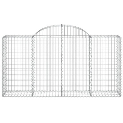 Set Coșuri Gabion Arcuite | Barieră Decorativă Grădină