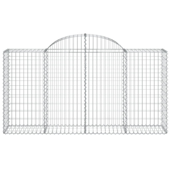 Coșuri Gabion Arcuite 13 buc - Barieră Decorativă Grădină