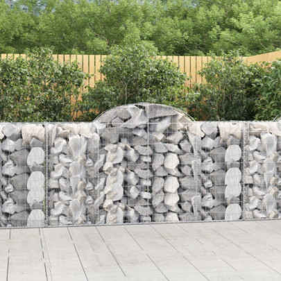 Coșuri Gabion Arcuite 18 buc - Fier Galvanizat | Livrare Gratuită