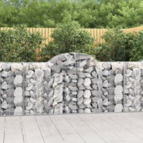 Coșuri Gabion Arcuite 30 buc - Fier Galvanizat Rezistent