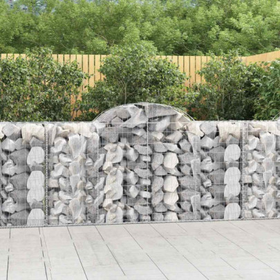 Coșuri Gabion Arcuite 50 buc - Fier Galvanizat | Livrare Gratuită